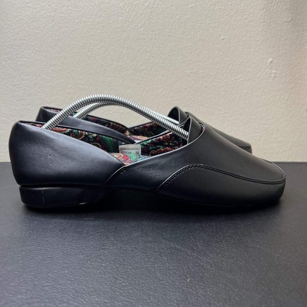 Dr. Leonard’s Men’s Black Slip-On Loafers Size 9M Comfort Diabetic Shoes